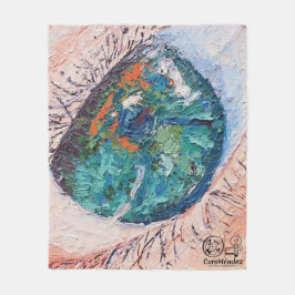 Imagen de mi obra Viendo atrás de los ojos Fleecefilt