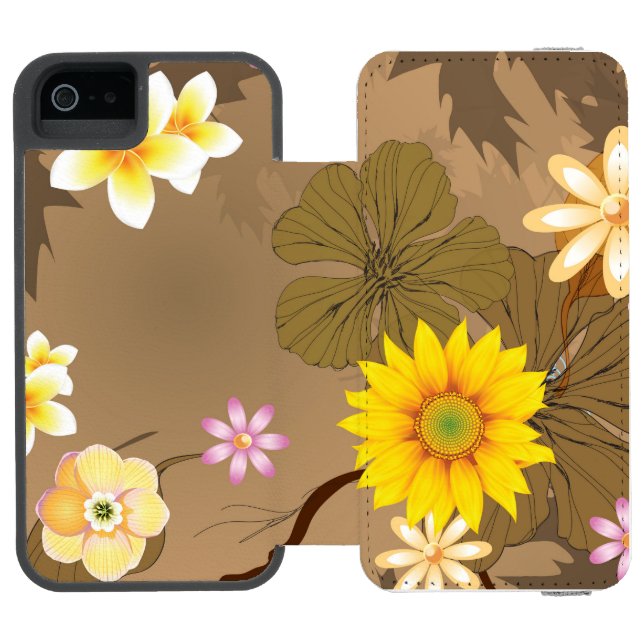 Imaginär djungel 2 incipio iPhone wallet skal (Folio Öppen)