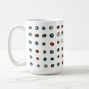 Imaginära Agates på vit Kaffemugg