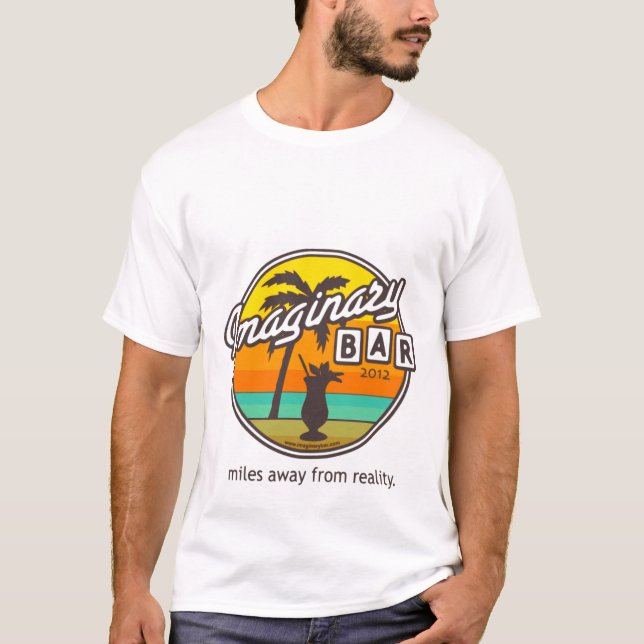Imaginära pubMiles i väg från verklighetT-tröja T-shirt (Framsida)