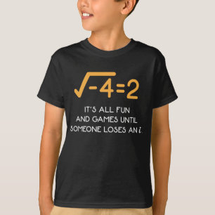 Imaginariskt nummer Mathematiker Funny Math Nerd T Shirt