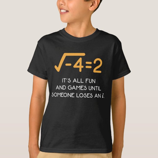 Imaginariskt nummer Mathematiker Funny Math Nerd T Shirt (Framsida)