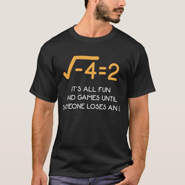 Imaginariskt nummer Mathematiker Funny Math Nerd T Shirt (Framsida)
