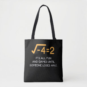 Imaginariskt nummer Mathematiker Funny Math Nerd Tygkasse