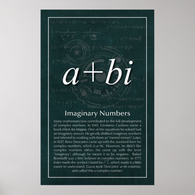 Imaginärnummer Poster (Framsidan)
