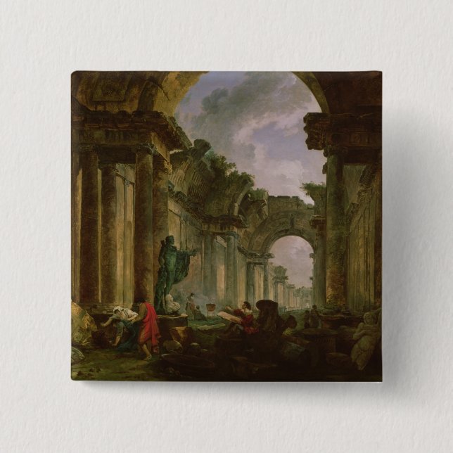 Imaginärt beskåda av det storslagna gallerit av knapp (Framsida)