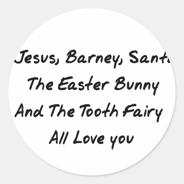 Imaginary Playmates Runt Klistermärke (Framsida)