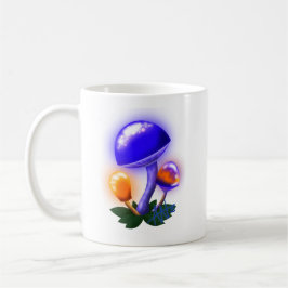 Imaginary White Dapperling Orange & Blue Mushroom Kaffemugg