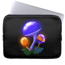 Imaginary White Dapperling Orange & Blue Mushroom Laptop Fodral