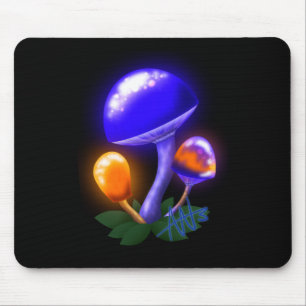 Imaginary White Dapperling Orange & Blue Mushroom Musmatta