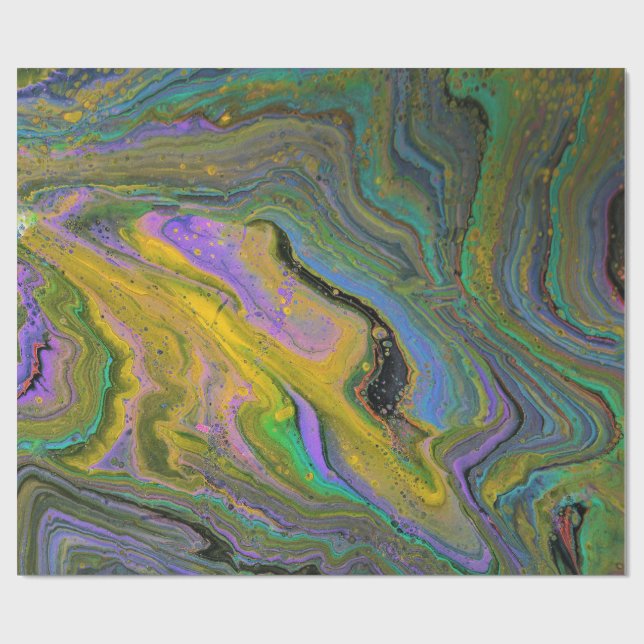 Imagination 2 Livlig Abstrakt Presentpapper (Platt)
