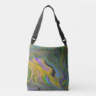 Imagination 2 Vibrant Geode Abstract Tote Bag Axelväska