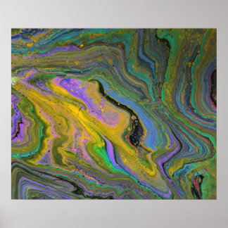 Imagination 2 Vibrerande Geod Abstrakt Konsttryck Poster