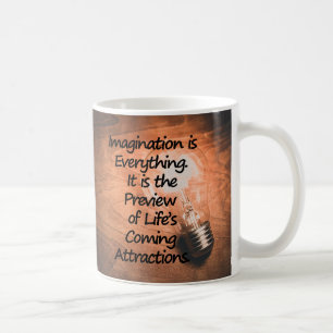 Imagination är All - Motivate, Inspire. Kaffemugg