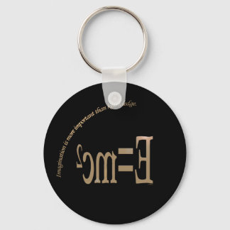 Imagination är viktigare än KnowledKeychain Nyckelring