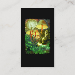 Imagination av Fairy Mushroom Kreativ Imagination Visitkort