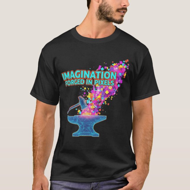 Imagination av pixlar t shirt (Framsida)