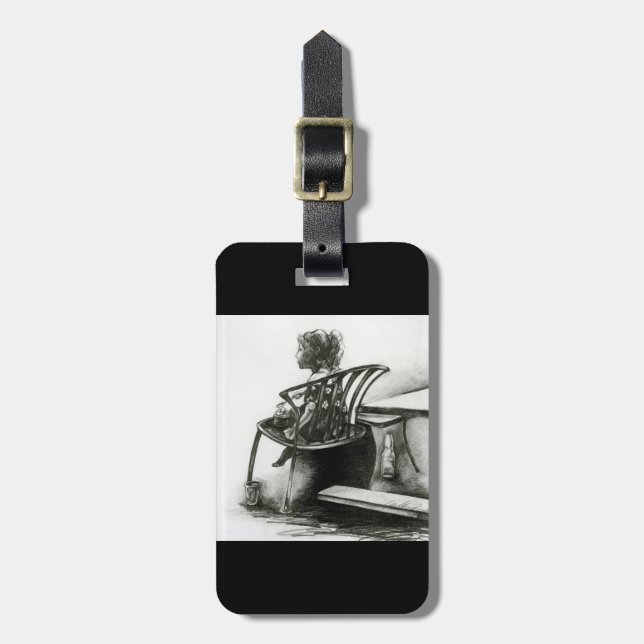 Imagination Bränner min verklighet Bagagebricka (Vertikal Framsida)