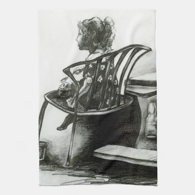 Imagination Bränner min verklighet Kökshandduk (Vertikal)