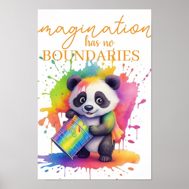 Imagination Has No Boundaries — Kids’ Room Poster (Framsidan)