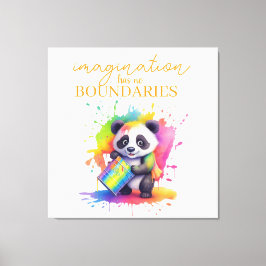 Imagination Has No Boundaries — Kids’ Room Poster Canvastryck