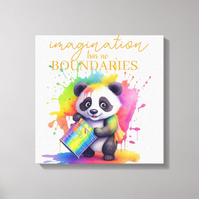 Imagination Has No Boundaries — Kids’ Room Poster Canvastryck (Framsida)
