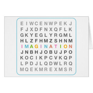 Imagination i Puzzle Hälsningskort