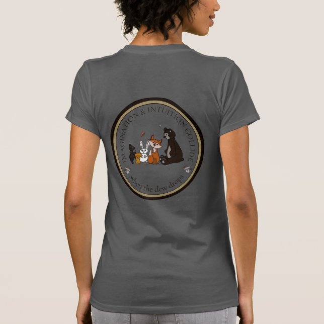 Imagination & Intuition Kolliderar dam T-Shirt (Baksida)