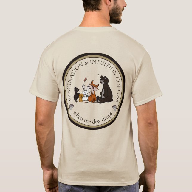 Imagination & Intuition Kolliderar herr T-Shirt (Baksida)