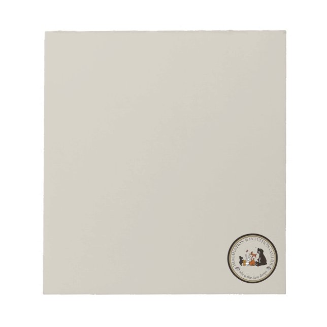 Imagination & Intuition Kolliderar Notepad Anteckningsblock (Framsida)