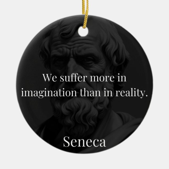 Imagination och lidande: Seneca om perception Julgransprydnad Keramik (Framsidan)