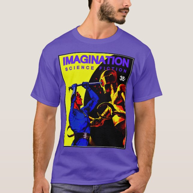 IMAGINATION Science fiction Pulp T-Shirt (Framsida)