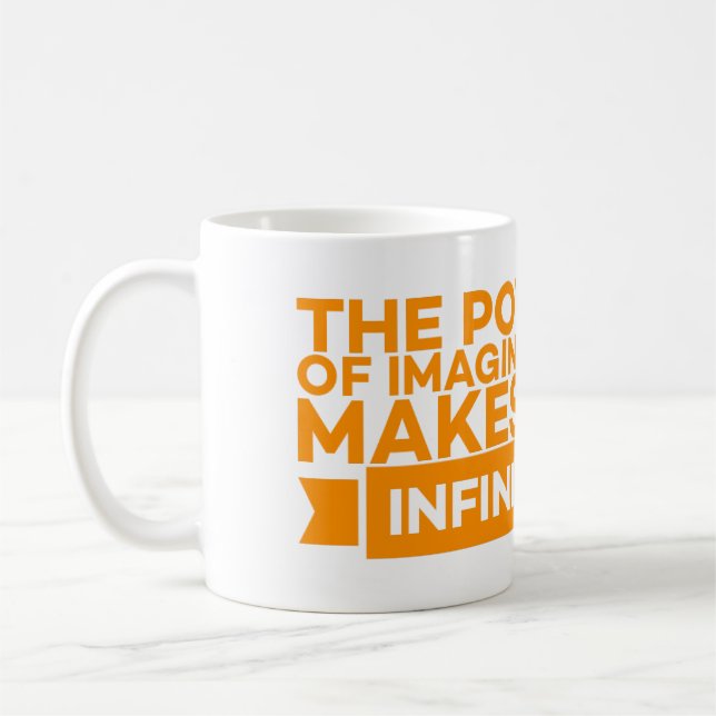 IMAGINATIONENS MAKT GÖR OSS OFRISKT KAFFEMUGG (Vänster)