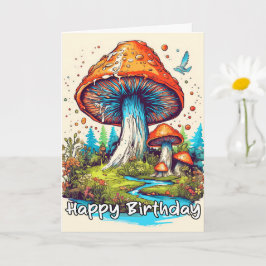 Imaginativ grouting Forest Mushroom Art Kort