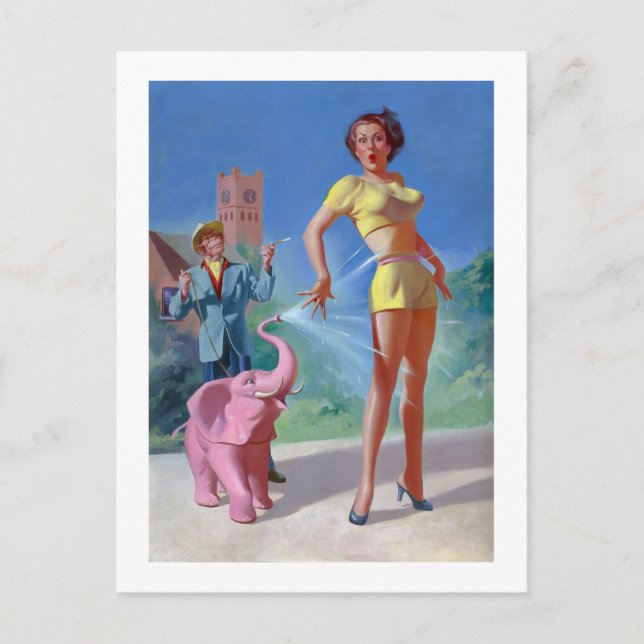 Imaginative Tales Digest (juli 1955) Vykort (Framsida)