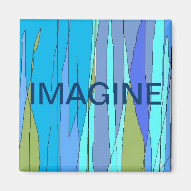 "Imagine/Blublu"-magnet Magnet (Framsidan)