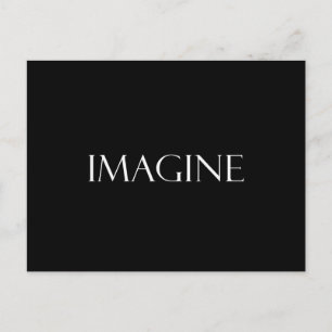 Imagine citerar inspirationsinstruktionsoffert vykort