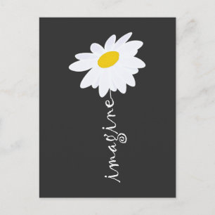 Imagine Daisy Flower Vykort