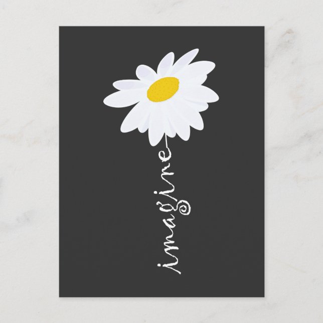 Imagine Daisy Flower Vykort (Framsida)