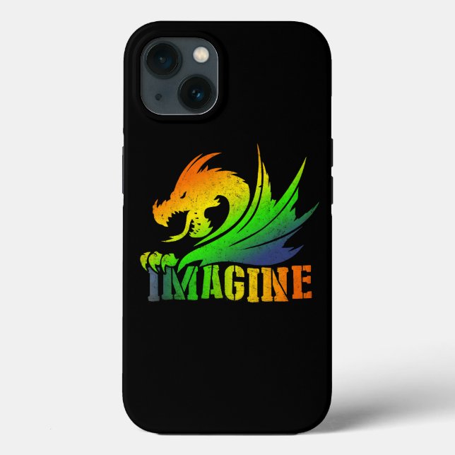 IMAGINE Fantasy Dragon Stil Underbar for Gifts (Baksida)