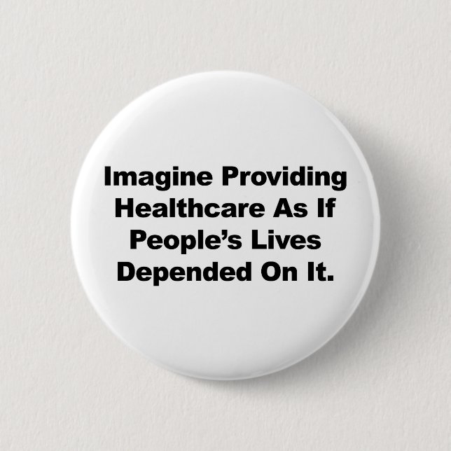 Imagine Healthcare People's Lives är beroende av Knapp (Framsida)