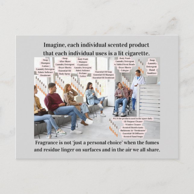 Imagine If Scented Products Were Lit Cigarettes Vykort (Framsida)
