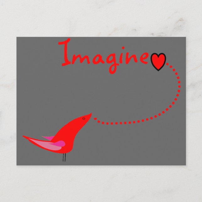 "Imagine"—John Gifts Vykort (Framsida)