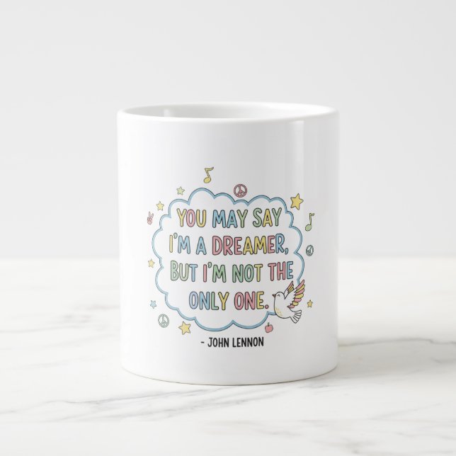 Imagine Lennon's Playful Dream Jumbo Mugg (Framsidan)