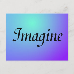 Imagine Lila Postcard Vykort