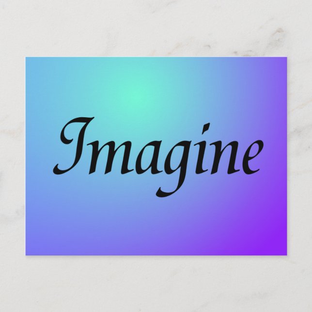 Imagine Lila Postcard Vykort (Framsida)