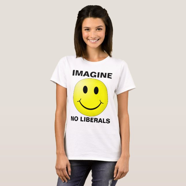 IMAGINE NO LIBERALS T-shirts (Hel framsida)