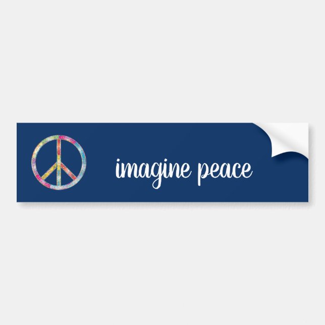 Imagine Peace Bildekal (Framsidan)