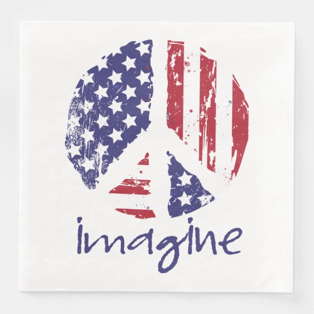 Imagine Peace Pappersservett (Framsida)