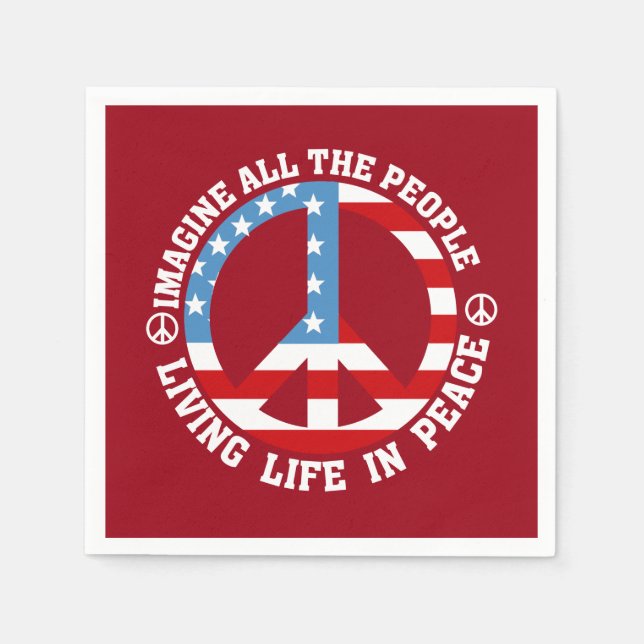 Imagine Peace Pappersservett (Framsidan)